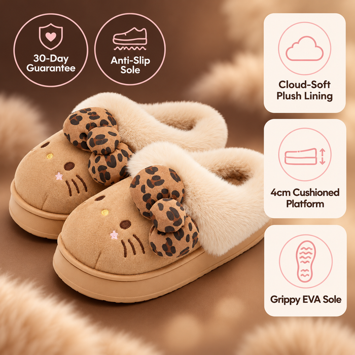 Warm Toes All Winter With The Hello Kitty Plush Platform Slippers